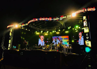 Stage Outdoor Video Display Screens P3.91 Full Color Advertising Die Casting Cabinet
