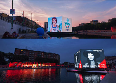 Full Color Outdoor Fixed LED Display Screen P6mm Billboard 6500cd/sqm Brightness