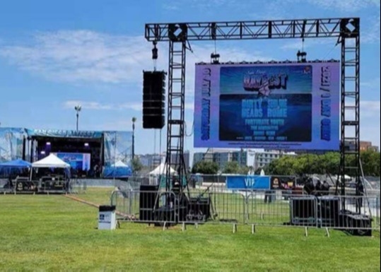 ETL Outdoor Rental LED Display SMD2525 High Brightness Waterproof 6000nits